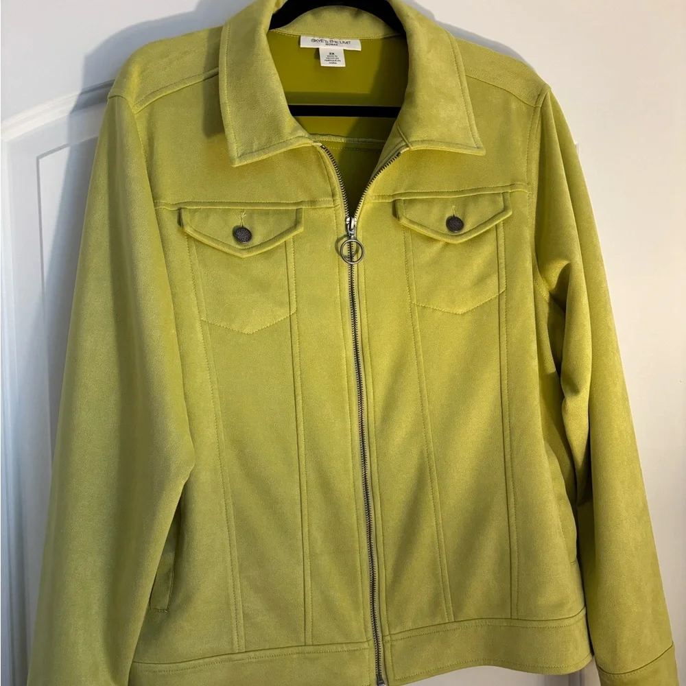 Skye’s the Limit Woman Green Jacket 2X - Picture 2 of 11